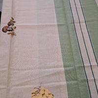 Tovaglia rettangolare 6 posti Misto Lino tema:uva,