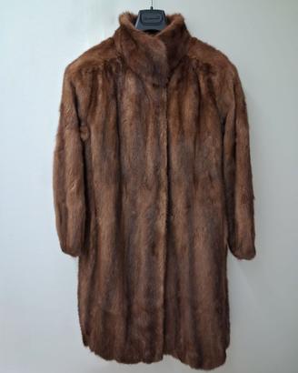 Cappotto Lungo in Visone Naturale