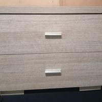 Tavolino/Comodino in rovere grigio