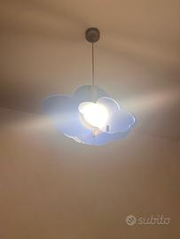 Lampadario nuvole vetro