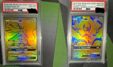 Lunala GX sm 103a e Solgaleo GX sm 104a PSA 10