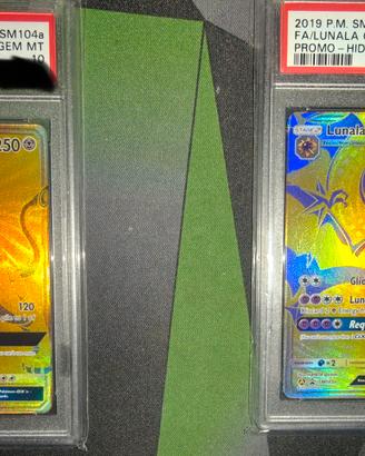 Lunala GX sm 103a e Solgaleo GX sm 104a PSA 10