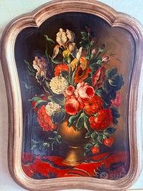 Dipinto Natura Morta - Cornice Sagomata 800’