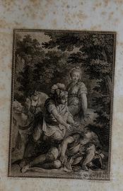 Incisione rara XVIII sec. Orlando Furioso - Cochin