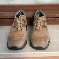 Scarpe Hogan camoscio color tortora misura 35