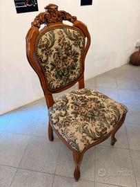 Set 4 sedie vintage stile Luigi Filippo / Barocco