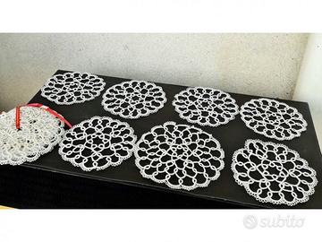 " Chiacchierino " antichi centrini lavorati a man