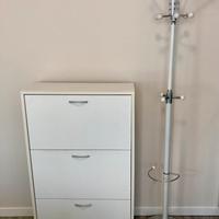 Scarpiera e appendiabiti per ingresso