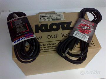 1 Cavo JackMono Klotz + 10 Cavi MonoJack Generici