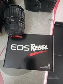Canon EOS Rebel + Flash + 2 Obiettivi Canon EF (28