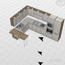 Cucina componibile su misura
