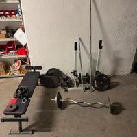 Attrezzatura palestra bodybuilding bilancieri pesi