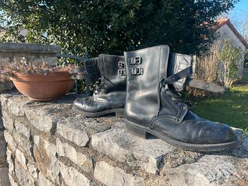 Stivaletti anfibi P.S., polizia anni ‘80, nº44