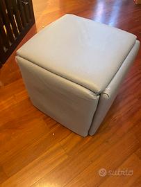 Sedia pouf cubo grigio 5 in 1  Salvaspazio