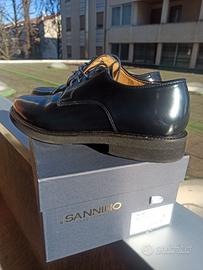 Scarpe da cerimonia vernice blu 42 F.lli Sannino