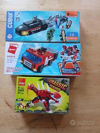 LOTTO DI 3 KIT NUOVI CON SCATOLA TIPO LEGO: - PEIZ