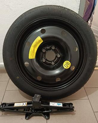 Kit Ruotino di Scorta 125/80 R17 (5x110) con Cric,