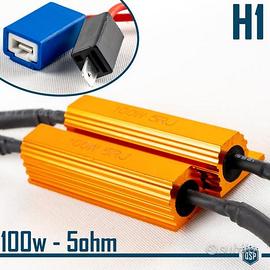 RESISTENZE CANBUS 100W-5 Ohm Kit H1 SPEGNI SPIA