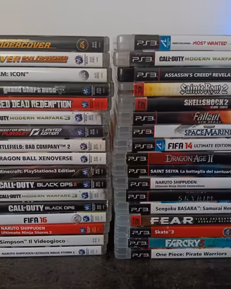 Lotto giochi PS3 - prezzi in descrizione