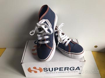 Scarpe superga tela blu online