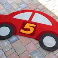 Tappeto "CAR" Rosso cm 90 x 155