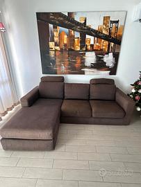 Divano letto matrimoniale con chaise longue