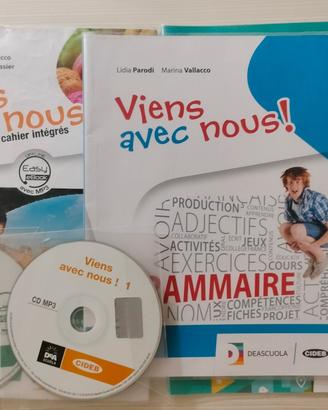 Viene avec nous! 1 Tre libri con CD/MP3 e DVD Rom