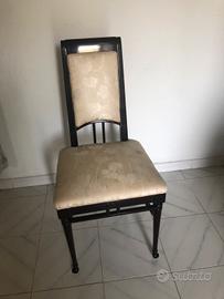 Sedia mogano lucido originale Hand Made