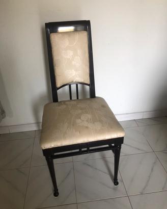 Sedia mogano lucido originale Hand Made