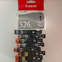 Cartucce Canon 526 Black Gray Yellow