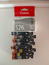 Cartucce Canon 526 Black Gray Yellow