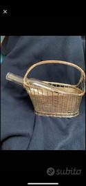 Cestino versa vino metallo argentato 1960