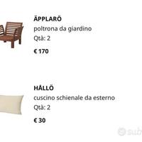 POLTRONA DA GIARDINO E TERRAZZO NR.2
