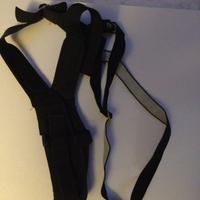 Fondina ascellare in stoffa nera