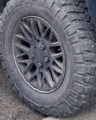 cerchi con gomme jeep wj