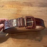 Cintura Vintage vero coccodrillo - artigianale ita