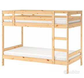 Letto a castello con materassi