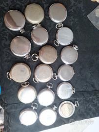 LOTTO CASSE CUSTODIE OROLOGI DA TASCA VINTAGE 