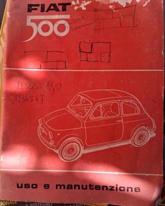 libretto uso manutenzione  Fiat 500