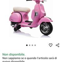 vespa elettrica gioco bambini