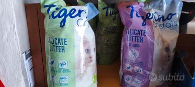 lettiera cristalli di silicio nuova 35lt