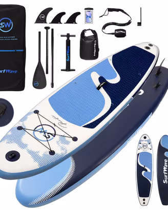 WOW !! SUP GONFIABILE "SURF WAVE" 335X86X15 CM BLU