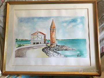 7 acquerelli ,marine