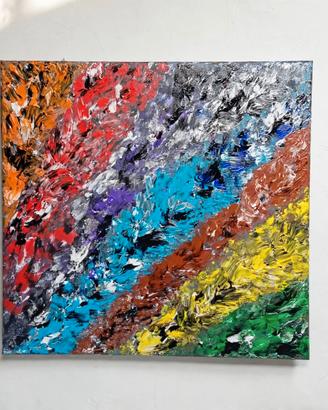 Quadro Astratto 50x50 originale  coloratissimo
