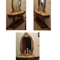 Console con specchiera stile barocco