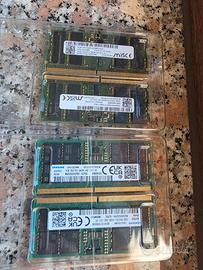 RAM 64GB (4x16GB) DDR5 6400 MT/s SODIMM nuovi