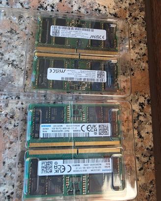 RAM 64GB (4x16GB) DDR5 6400 MT/s SODIMM nuovi
