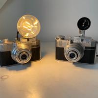 Coppia Lampade Macchina Fotografica Vintage Koroll