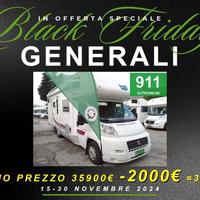 BLACK FRIDAY CAMPER MCLOUIS DUCATO MANSARDATO 7 PO