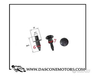 10 Inserti ganci carene Tmax 2008 2011